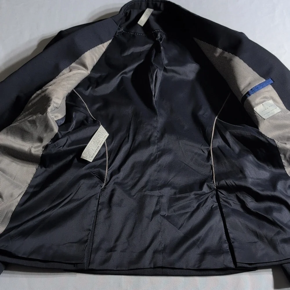 Zara Man Essentials Blue Blazer Size 36